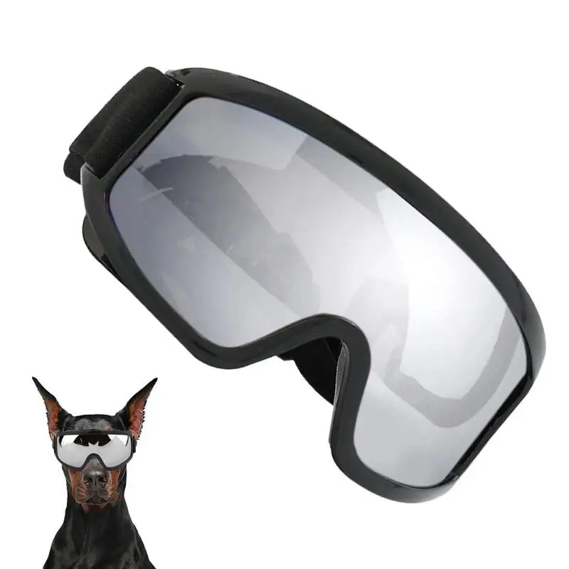

Waterproof Dog Goggles Pet Windproof Glasses Adjustable Sunglasses Bike Eye Protection Anti-UV Glasses Protective Pet Glasses