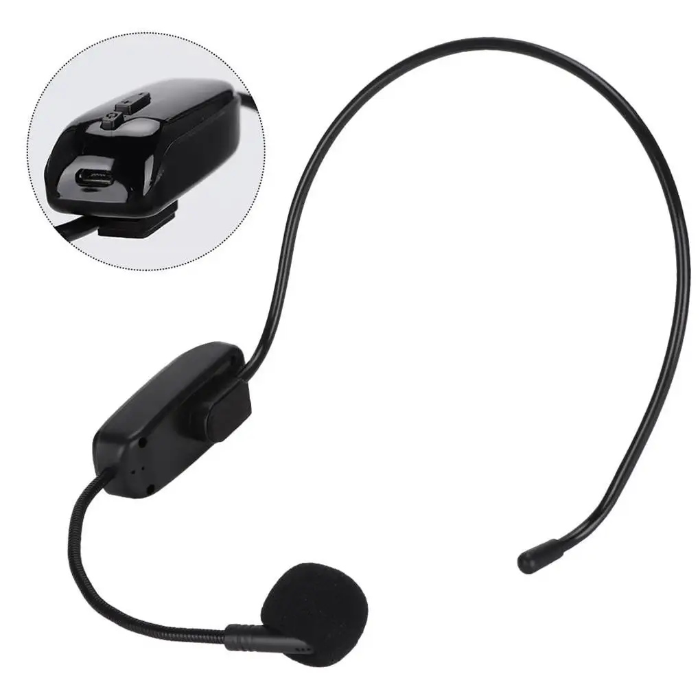 

UHF Wireless Microphone Headset Wireless Microphone Mic for Teaching Meeting Tour Guide