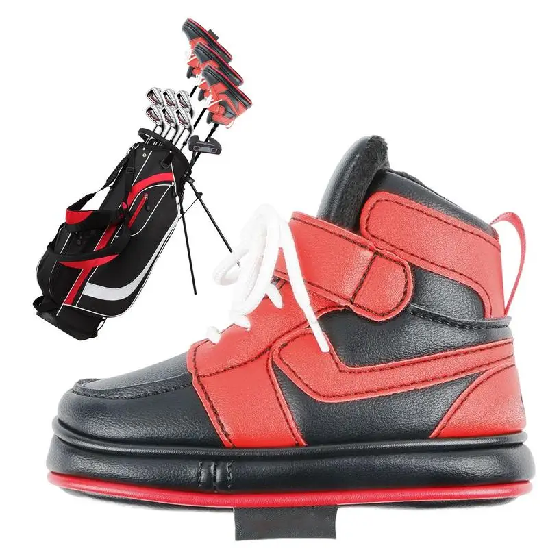

Golf Putter Covers PU Leather Easy On Off Golf Driver Headcover With Creative Sneaker Shape Creative And Unique Headcover