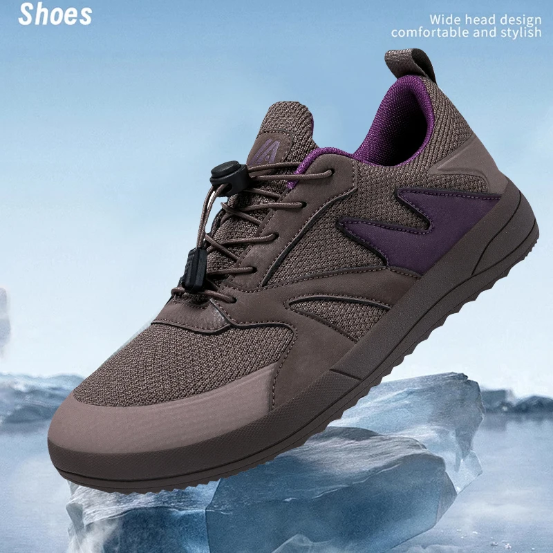 Мужские туфли с широким носком