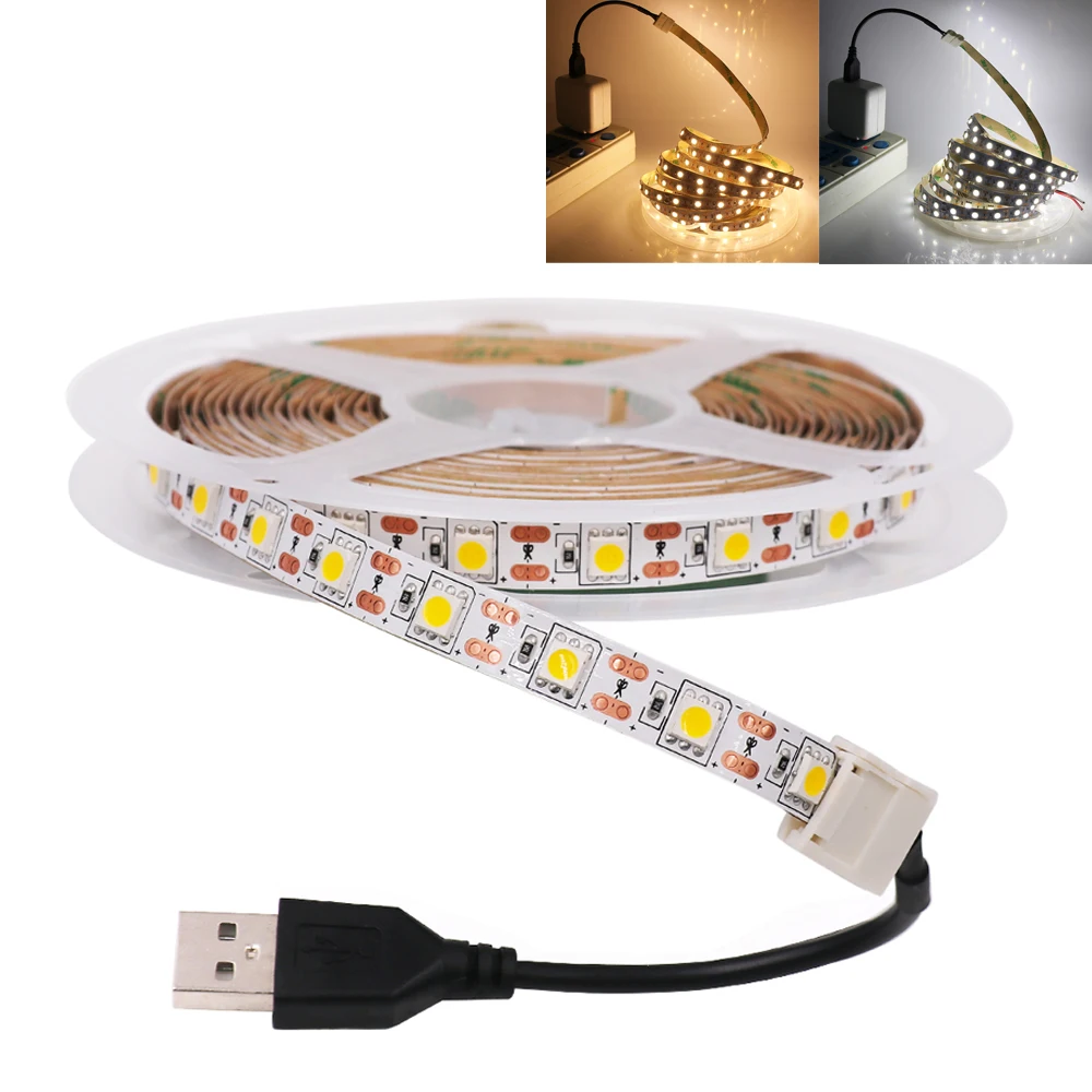 

SMD 2835 5050 5V USB Led Strip Light Tape Led Lighting For Room TV Backlight Decor Home Decoration Lamp 1m 2m 3m 4m 5m