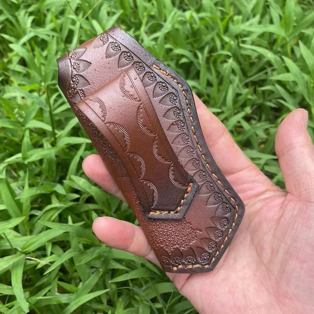 Складной нож 15 см кожаный инструмент для кемпинга на открытом воздухе аксессуары