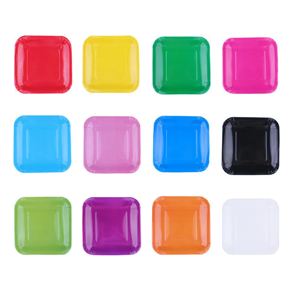 

50 Pcs Wedding Disposable Plates Handcraft Materials DIY Accessory Spaghetti 18cm Interesting Child