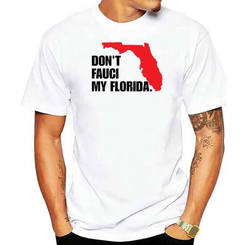 

Футболка женская Повседневная из 100% хлопка с надписью Don't Fauci My Florida 2024, унисекс
