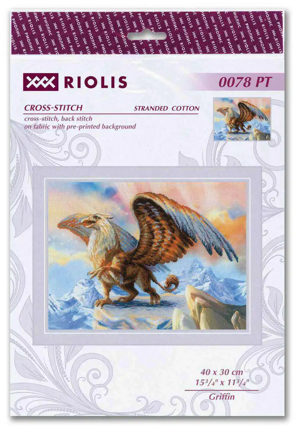 

Набор для вышивки крестиком rriol 0078 animal Eagle 46-34, 14/16/18/27/28