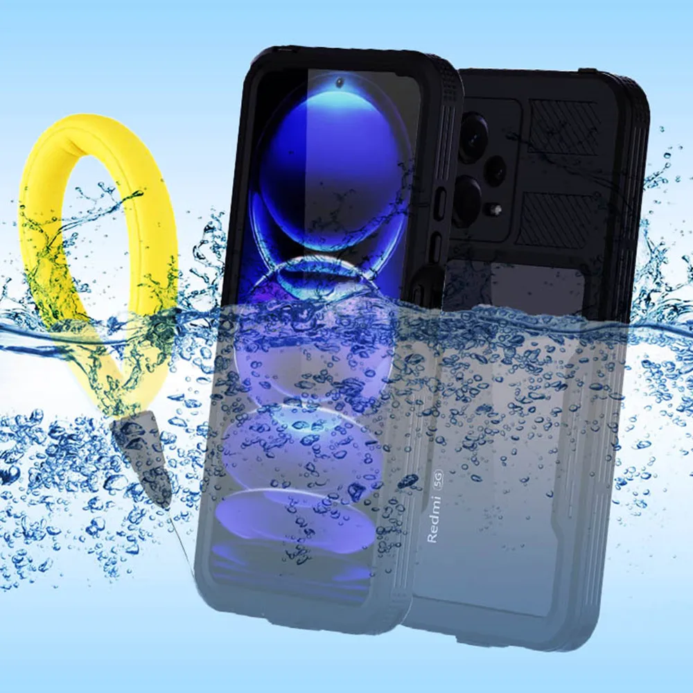 

IP68 Real Waterproof Case For Xiaomi Redmi Note 12 11 Pro 5G Shockproof Diving Swim Protect Cover Redmi Note 11S 11 Note 9 Coque