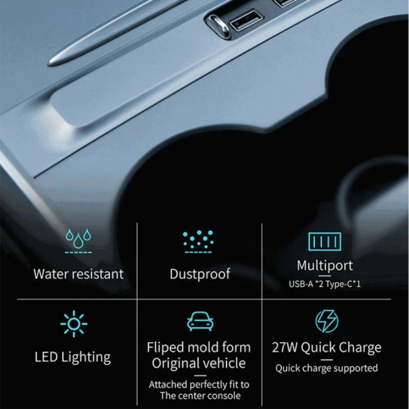 

Док-станция с USB-портом для Tesla Model 3/Y
