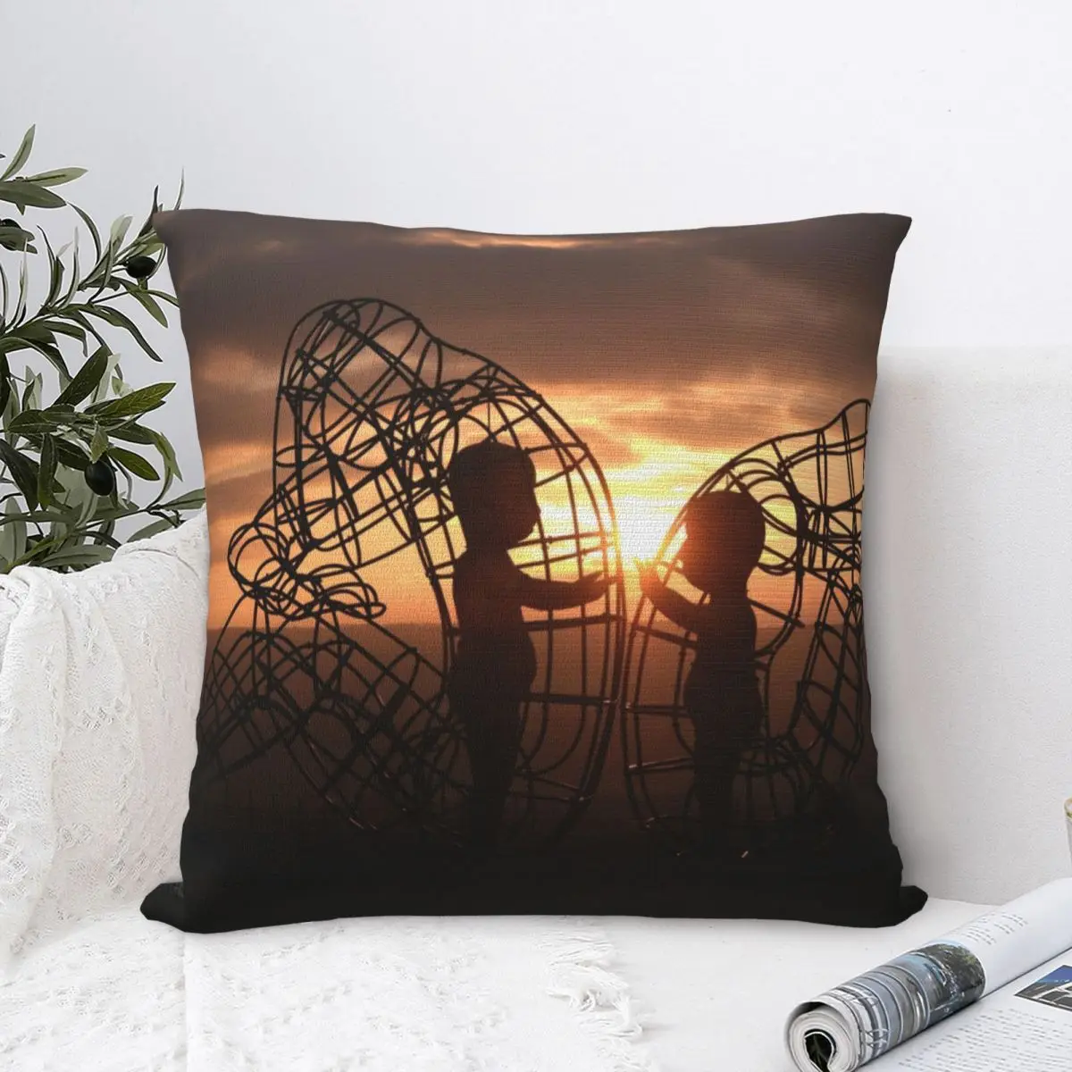 

Art Burning Man Festival Pillowcase Pillow Case Cushion Cover Home Sofa Car Decorative Throw Pillow Pillowcases Color Cute