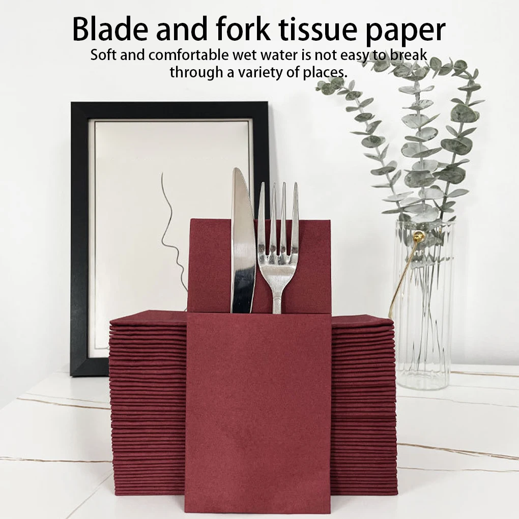 

50 шт одноразовые мешочек для столовых приборов столовые приборы Карманный держатель сумка для кухни свадьбы события Ресторан украшения аксессуары