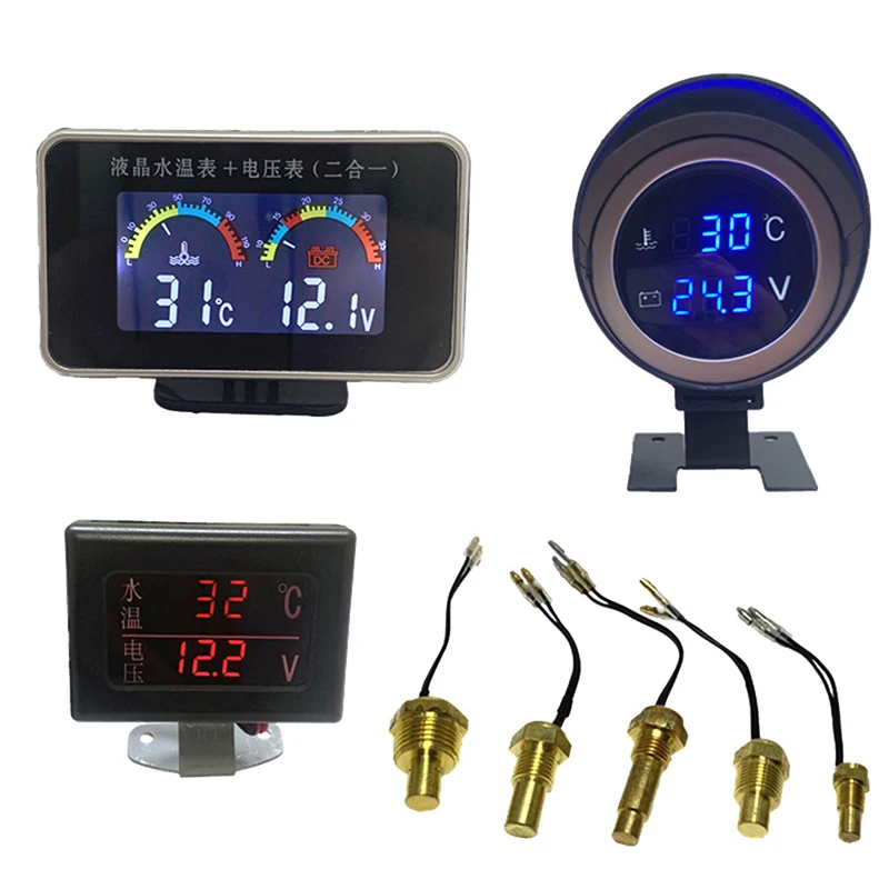 

12V/24V Water Temperature Sensor Temp Sender 50K Head Plug 10MM 12MM 14MM 16MM For Car Truck Gauge Electric Meter NPT 3/8 1/8