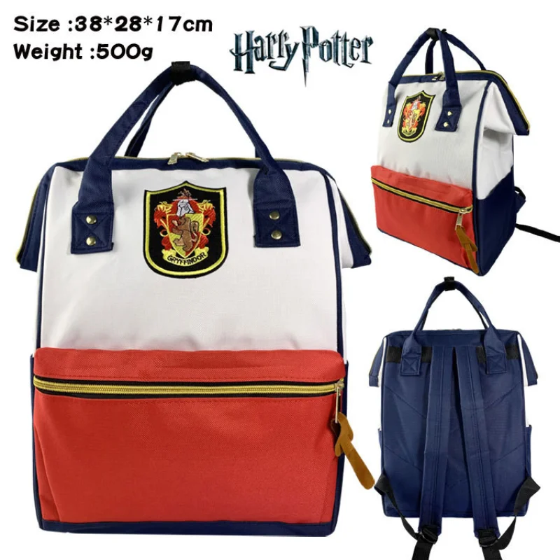 

Hogwarts Badge School Backpacks Anime Harry Potter School Bag Portable Laptop Bags for College Students Travel Bag Birthday Gift