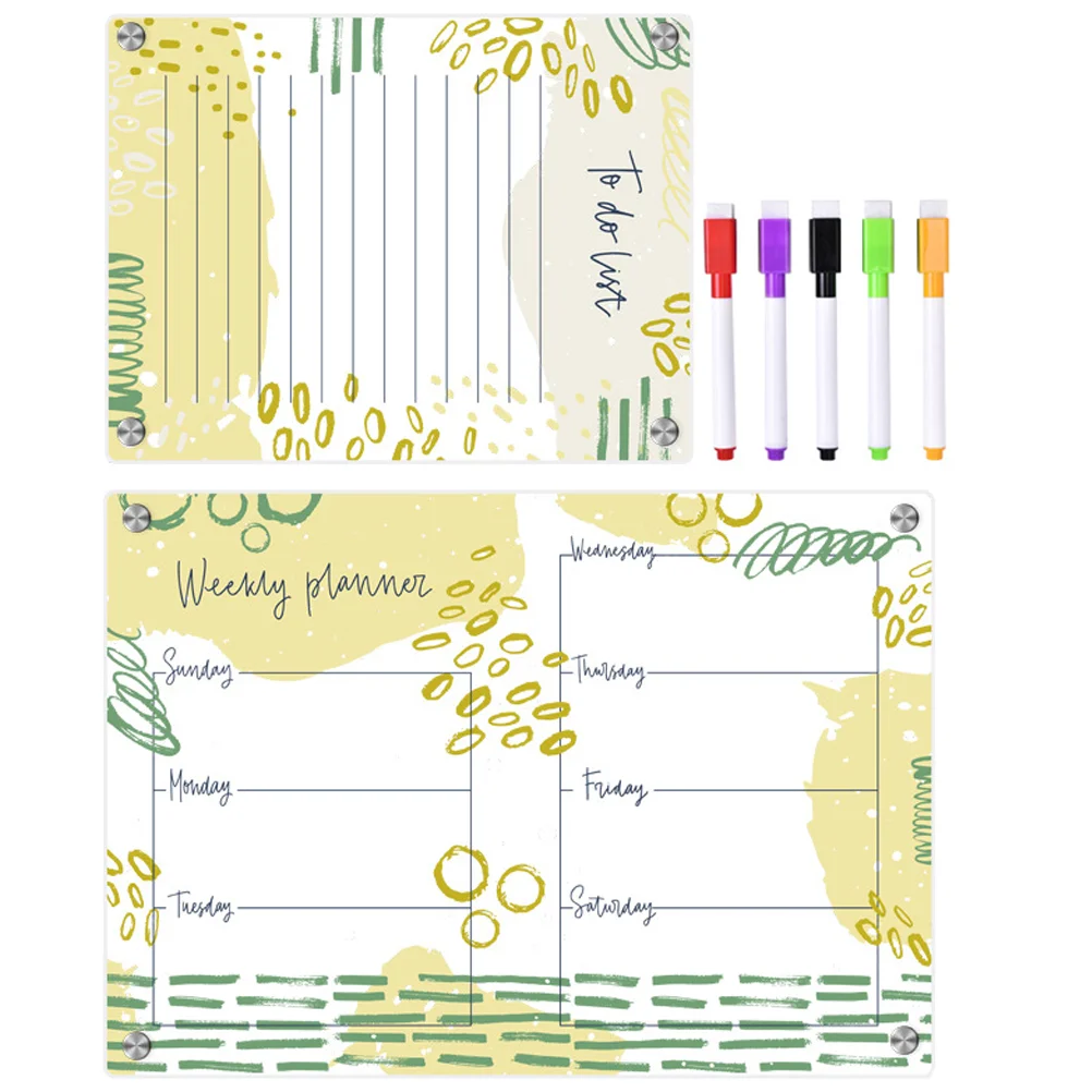 

Refrigerator Board Erasable Writing Kitchen Acrylic Boards Magnetic Fridge Dry Erase