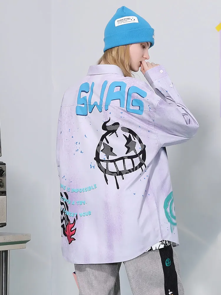 Genanx Lightning модная брендовая рубашка женская осенняя Новое поступление Y2g ветер