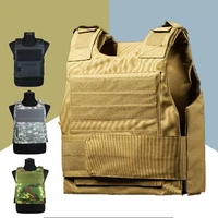 security guard anti stab tactical vest with two foam plate military miniature hunting vests adjustable shoulder straps