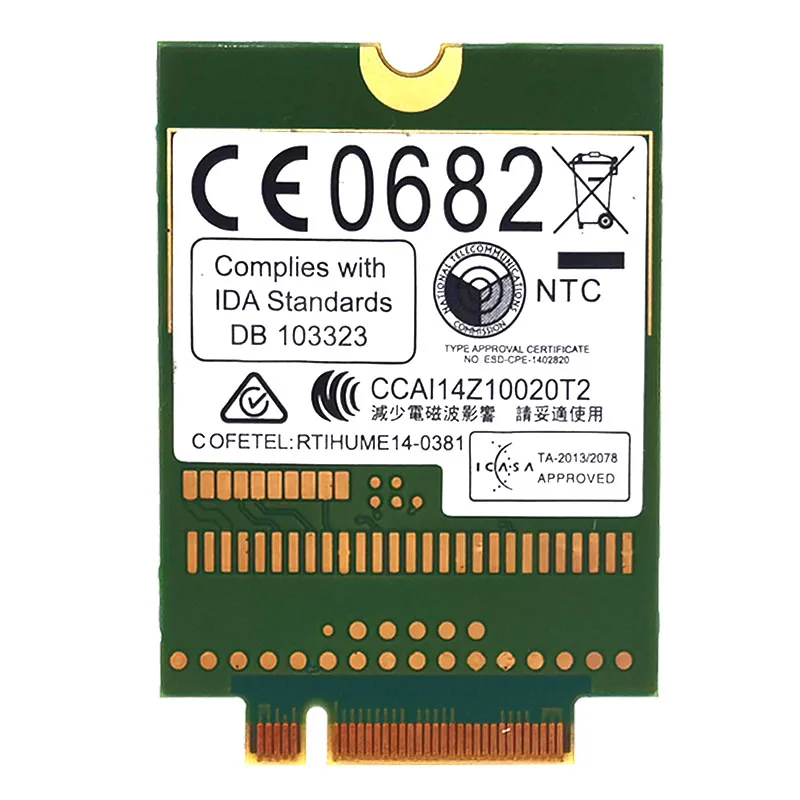 Сетевая карта ME936 4G NGFF M.2 FDD-LTE WCDMA/HSDPA/HSUPA/HSPA+ WWAN для модульной ME906E lte