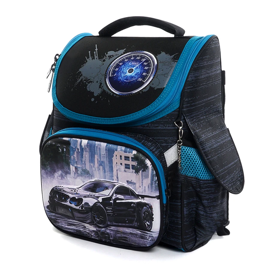Kids Brand Grade 1-3 Cartoon Cars School Bags for Boys Children 3D Orthopedic W-2017 Backpack Fashion Schoolbag Mochila Infantil
