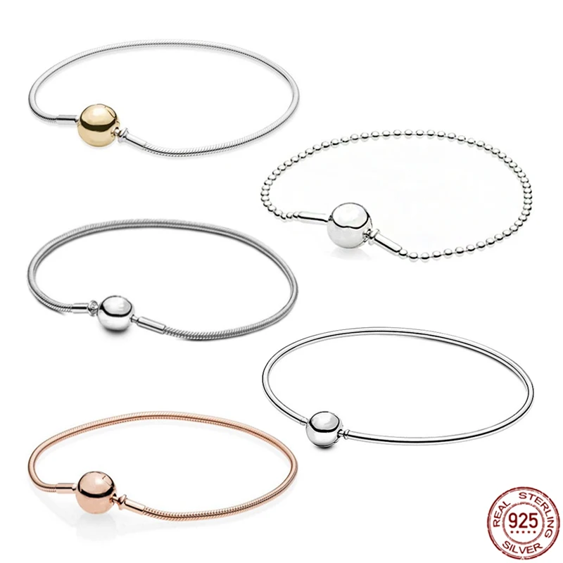 

Браслет из серебра 925 пробы с круглой пряжкой «me»