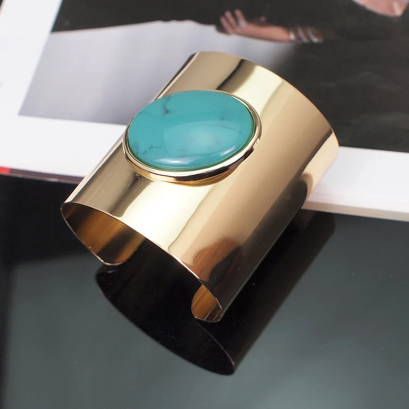 Женский металлический браслет в стиле панк