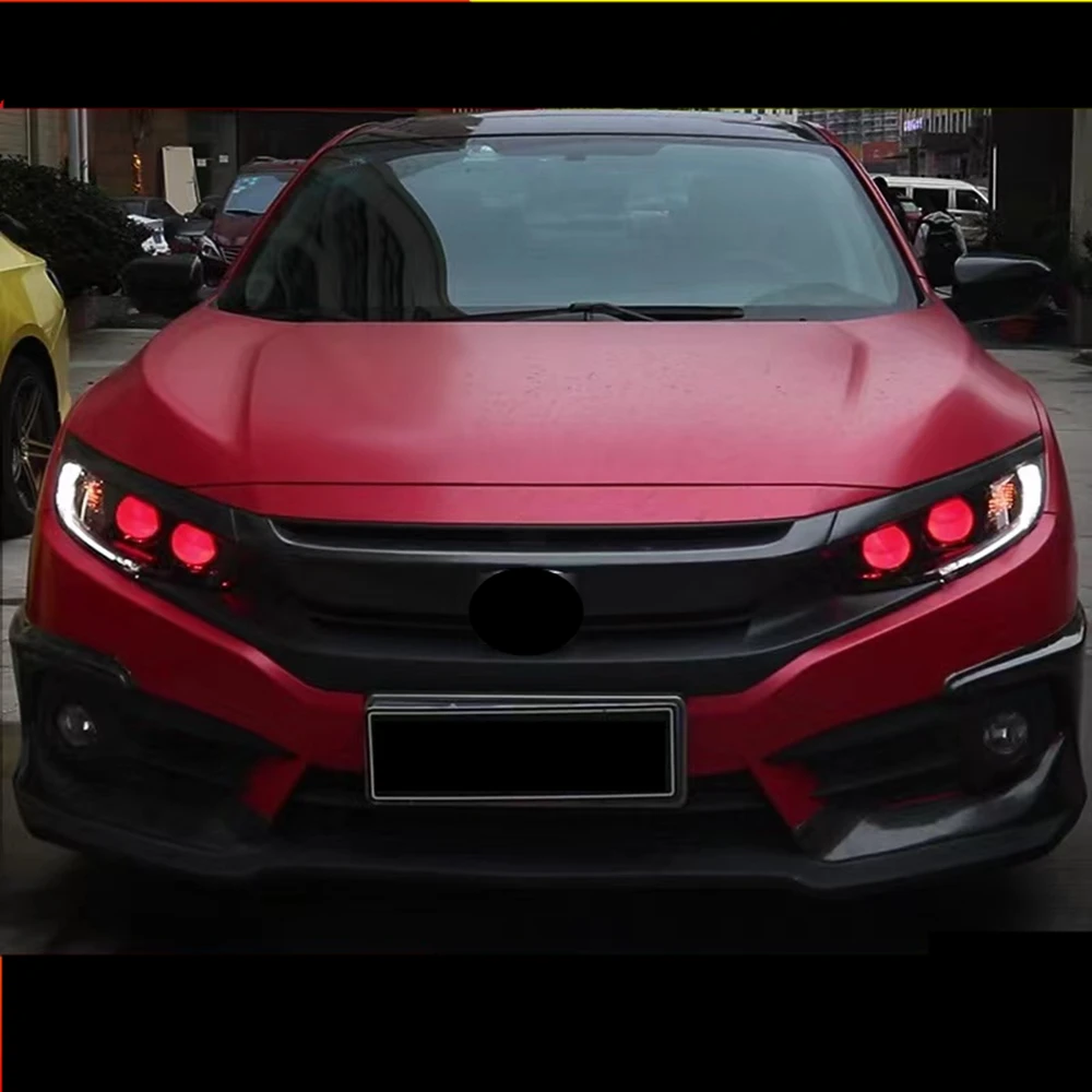 Светодиодные фары в сборе для Honda CIVIC десять поколений дневные ходовые огни