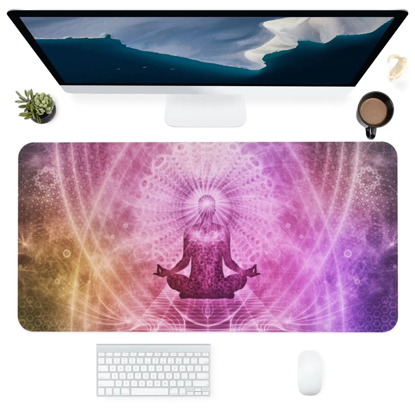 

Personalized Fabric Mouse Pad Office Carpet Desk Pad Mouse Mat Black Big Mousepad Rubber Mat for Computer Table