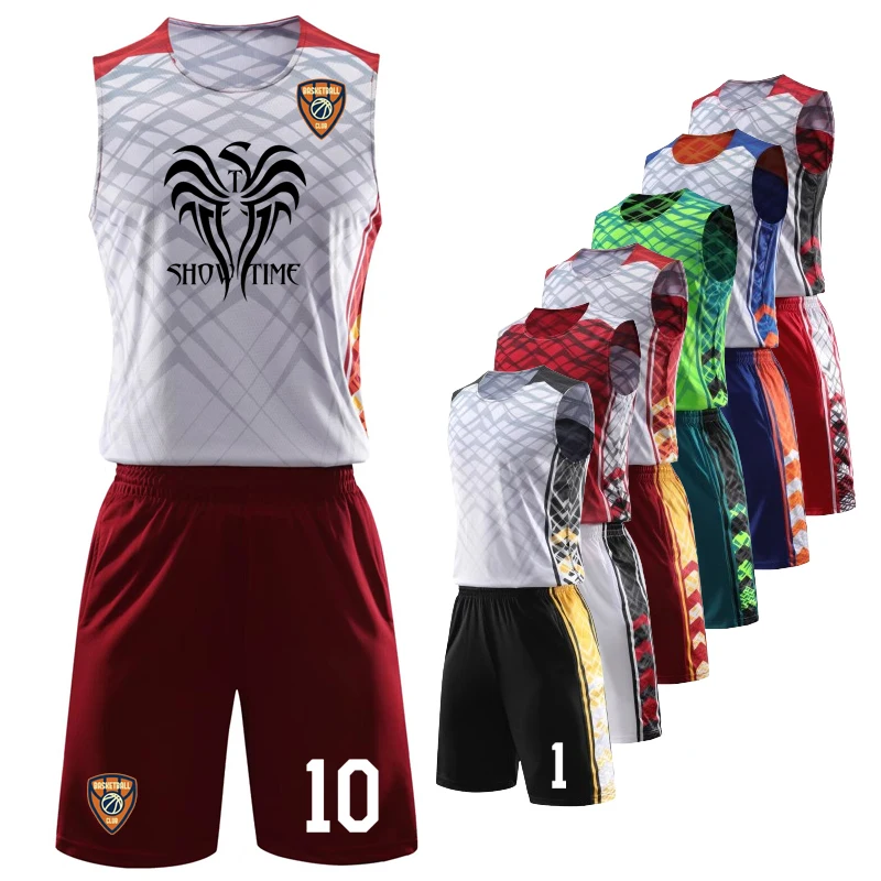 Мужская реверсивная баскетбольная ткань детский жилет без рукавов шорты из