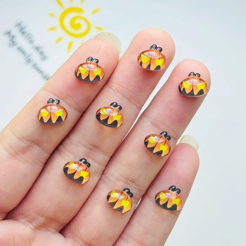 50 шт. мультяшная Резина готический Хэллоуин ужас искусство Тыква голова плоская