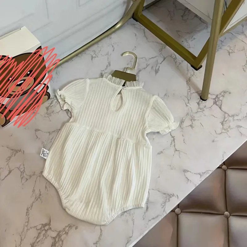 

girls summer new short sleeve bag fart romper