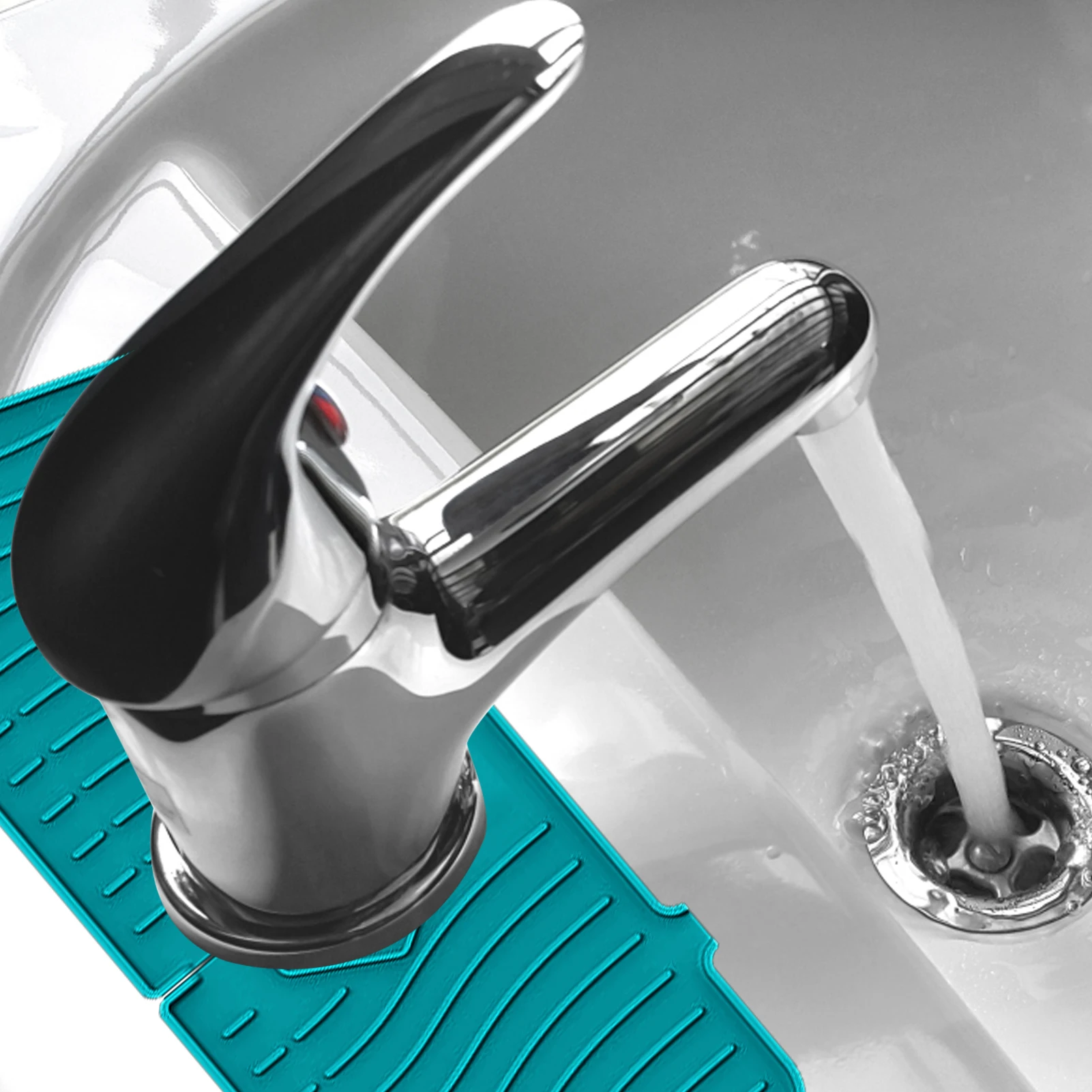 

Силиконовый коврик для смесителя, «Ловец воды», «Ловец», «Ловец», «след от брызг», легко сушить на воздухе