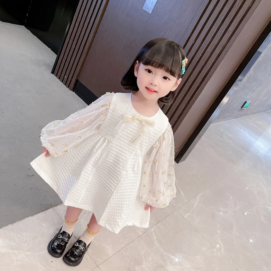 

Dress Girl Floral Pattern Girls Dresses Casual Style Dress Kids Spring Autumn Costume for Girls Dropshipping