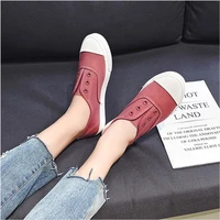 fashion sneakers women canvas shoes promotion vulcanize shoes woman shoes flats casual loafers slip on ladies student trainers