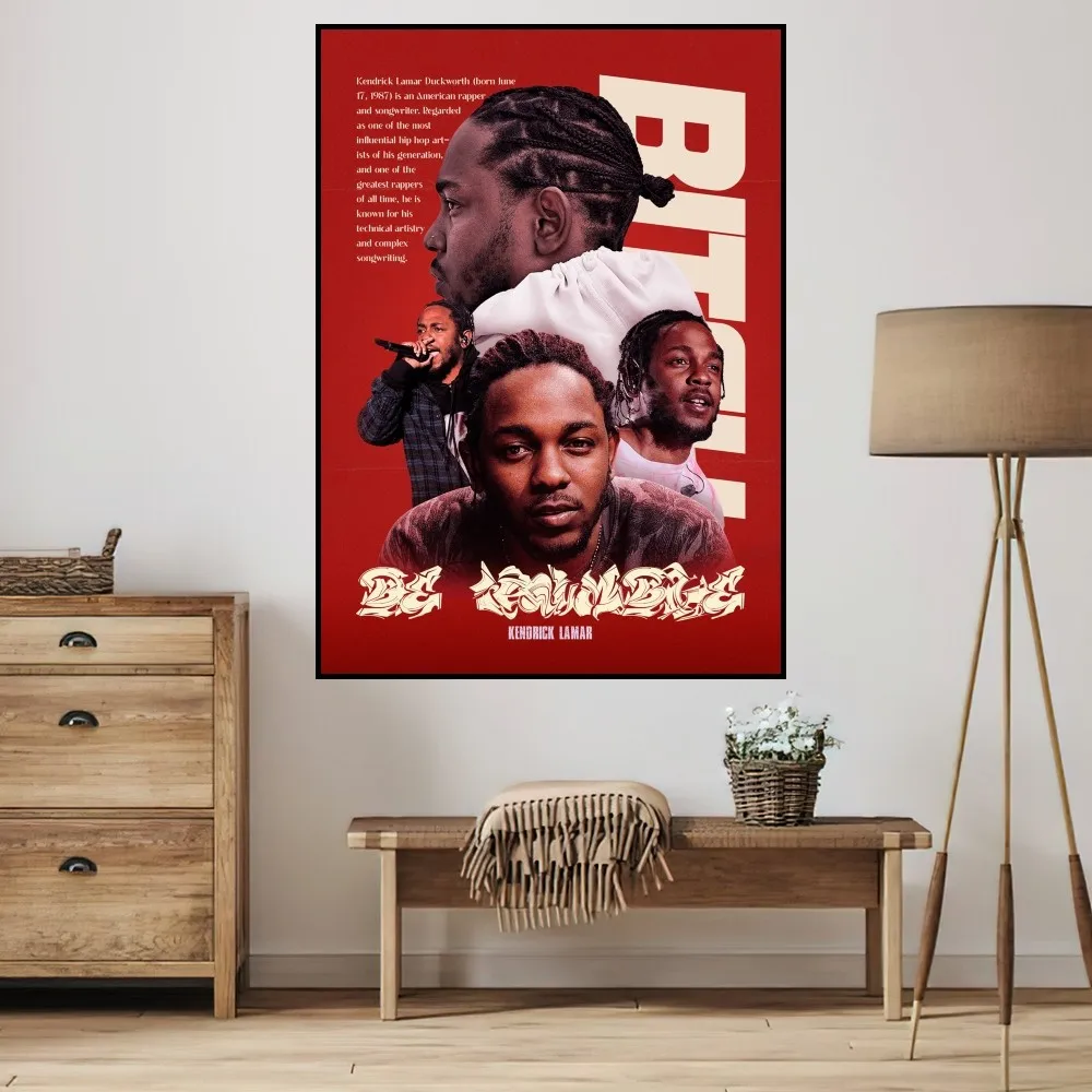 Рэпер K-Kendrick Lamar Damn плакат маленькие принты наклейка на стену комнаты настенная