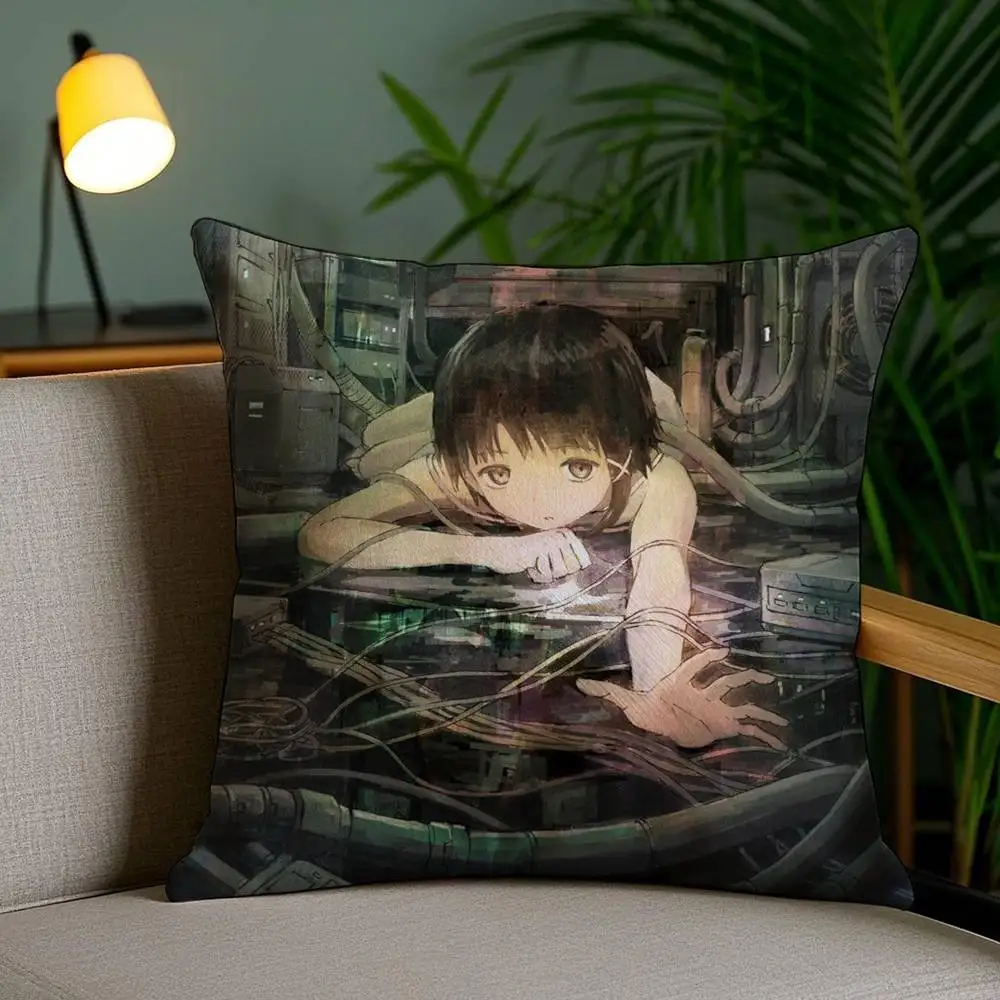 

Наволочка S-Serial Experiments L-Lain, плюшевая, полиэстер