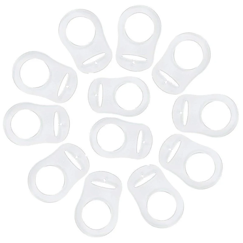 

Safe Silicone O Ring Baby Pacifier Dummy Chain Adapter Holder O Ring for Nipple GXMB