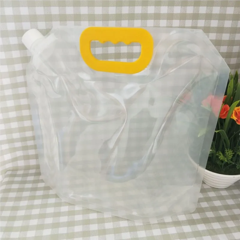 10pcs/pc 1.5L Beer water clear disposable suction nozzle bag craft fresh beer take-out packaging transparent bags