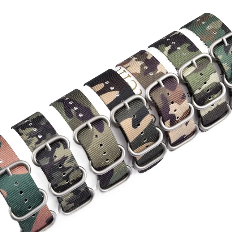 

Ремешок ZULU для наручных часов, браслет из нержавеющей стали с пряжкой в стиле НАТО, прочный нейлоновый браслет для часов, 20 мм 22 мм