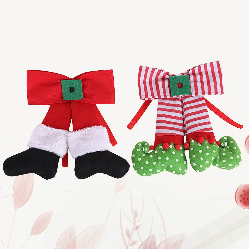 

2Pcs Classic Christmas Stockings Hangings Christmas Tree Hangings Decorations for Ornament Gift Xmas Tree