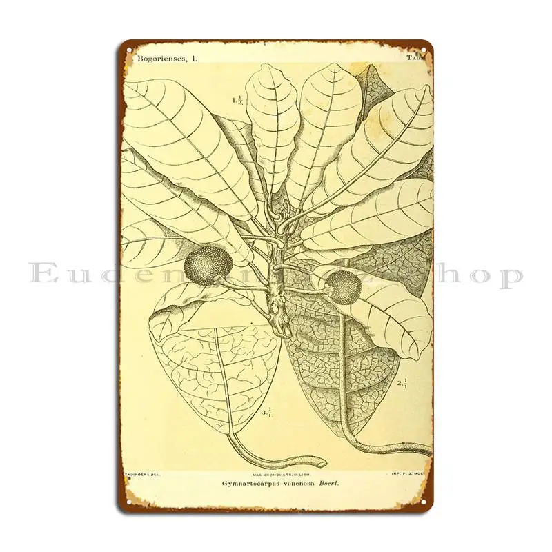 

Металлический плакат Gymnartocarpus Venenosa, настенный плакат, табличка, индивидуальный винтажный жестяной плакат