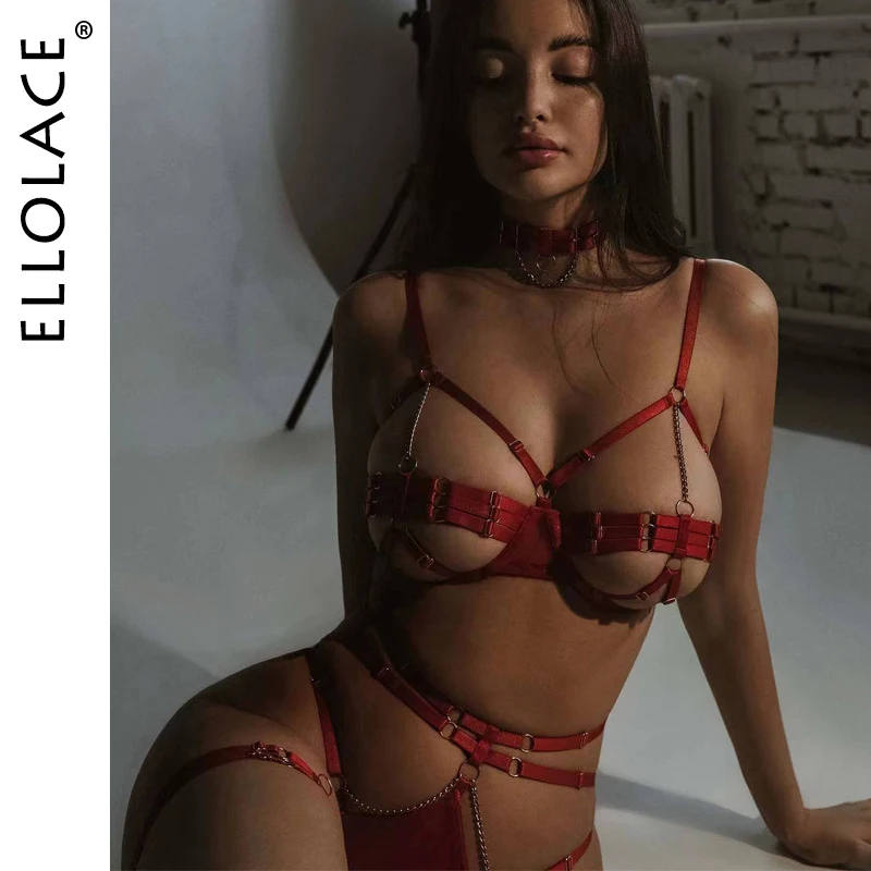

Ellolace, чувственное белье, сексуальное порно Нижнее белье, женское тело, 5 шт., интимное нижнее белье, без лифчика и трусиков, экзотические комп...