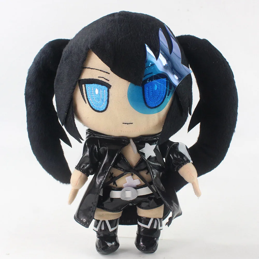 

27cm Black Rock Shooter Plush Toys Caroon Q Version Girl Dolls