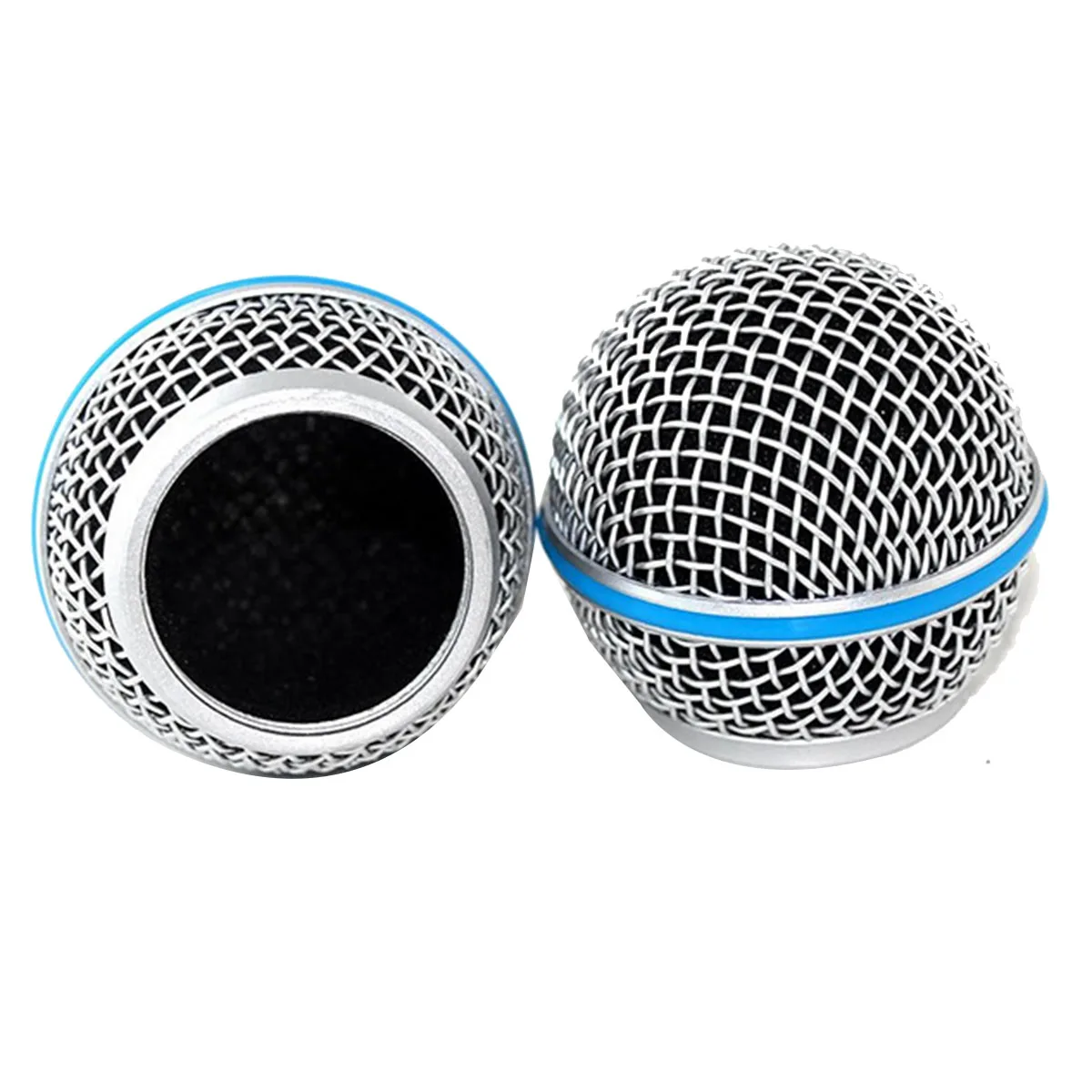 2PCS Microphone Grill Mic Grille Replacement Ball Head Mesh for Shure Beta58A SM58 Pgx24 Slx24
