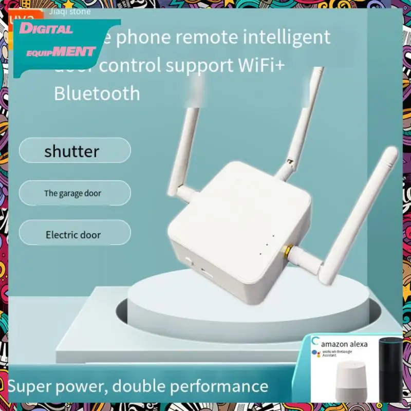 

Беспроводной пульт дистанционного управления для дверей гаража, двухрежимный вращающийся дверной затвор, Wi-Fi, управление через приложение