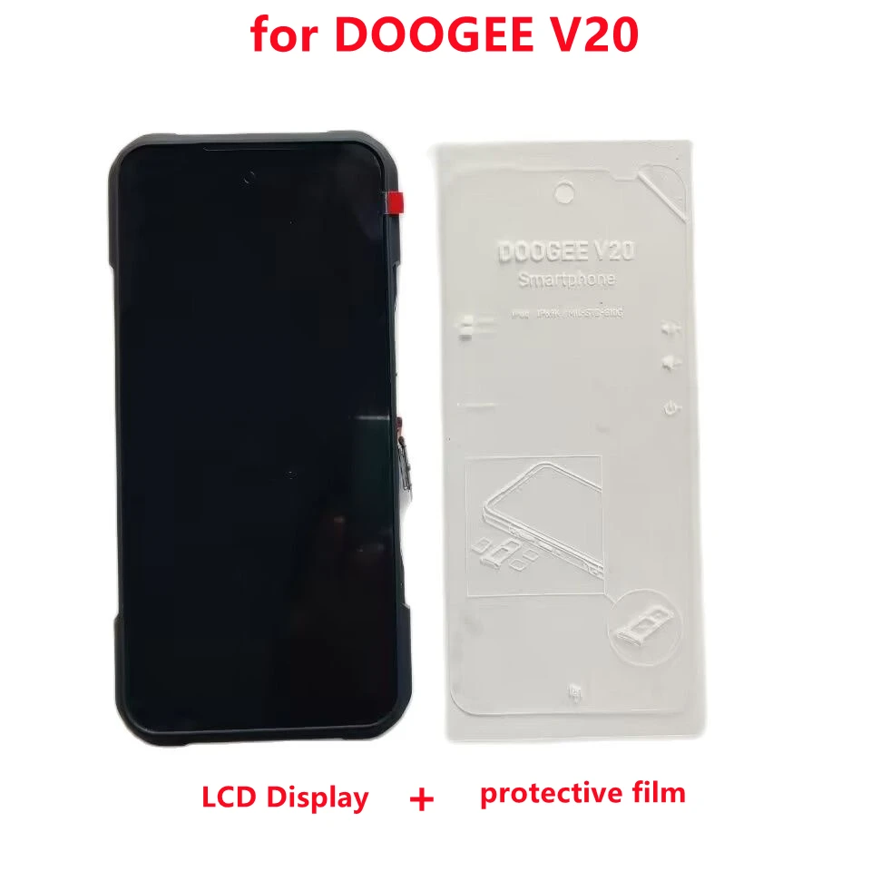 New Original DOOGEE V20 LCD Display With Frame + Touch Screen Digitizer Assembly Replacement Glass For Doogee V20 Phone