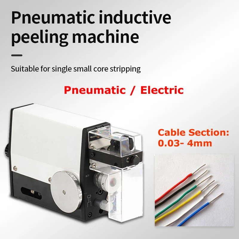 

Pneumatic And Electric High Accuracy Desktop Portable Inductive Type Wire Peeling Stripping Cutting Machine 3-4 Square MM
