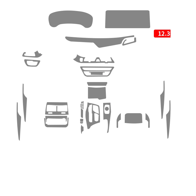 

Tpu Film for BMW 5 Series 525 530 535 2011-2023 Car Interior Sticker Center Console Screen Dashboard CD Gear Door Windows Panel