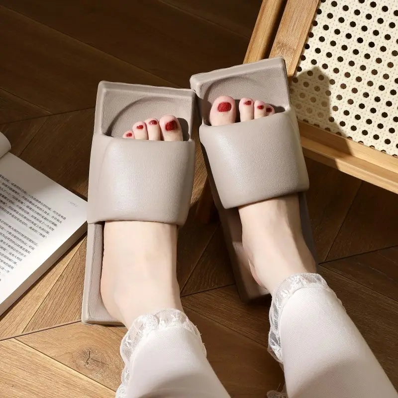 Шлепанцы женские летние из ЭВА на толстой подошве