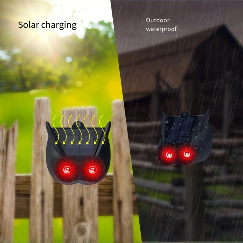 D0AB Защита для сада Солнечные средства отпугивания животных со стробоскопом