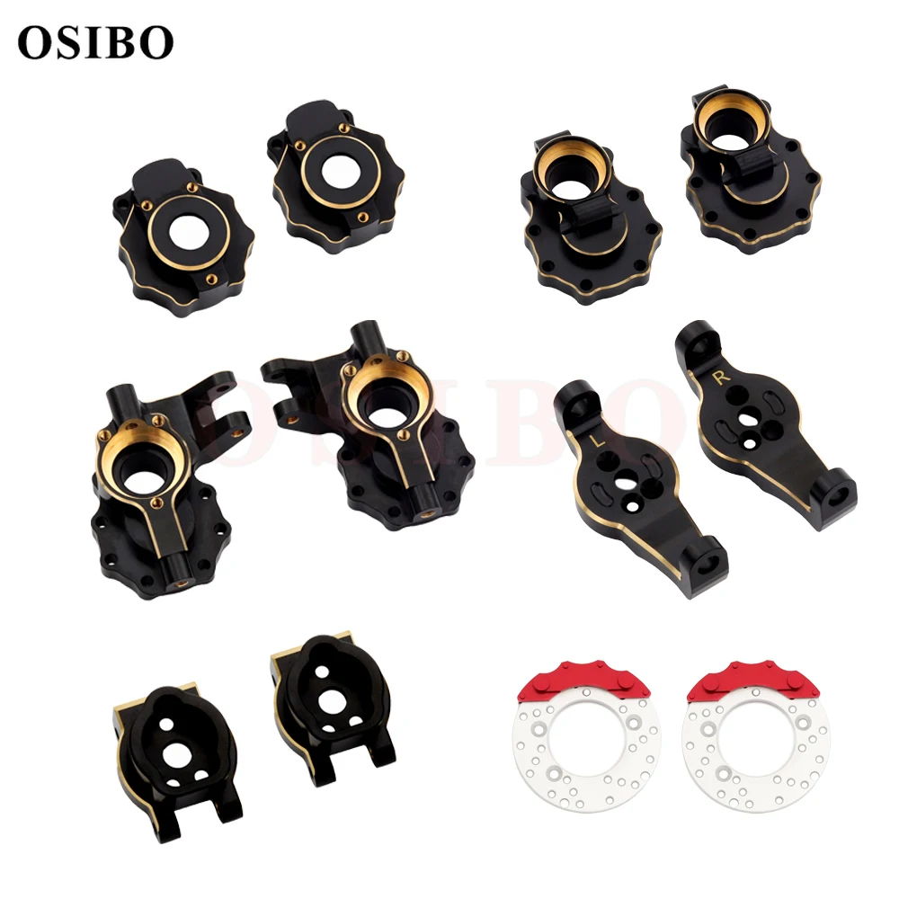 

TRX-4 Portal Axle Housing Brass Weight Upgrade Parts Black Electrophoresis for 1/10 RC Crawler Car Traxxas TRX4 TRX6
