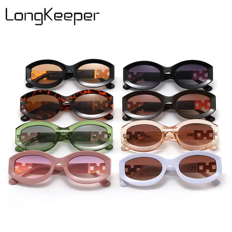 

Longkeeper Oval Sunglasses Women Retro Punk Vintage Style Sun Glasses for Men Trending Beach Uv400 Eyewear Shades Gafas De Sol