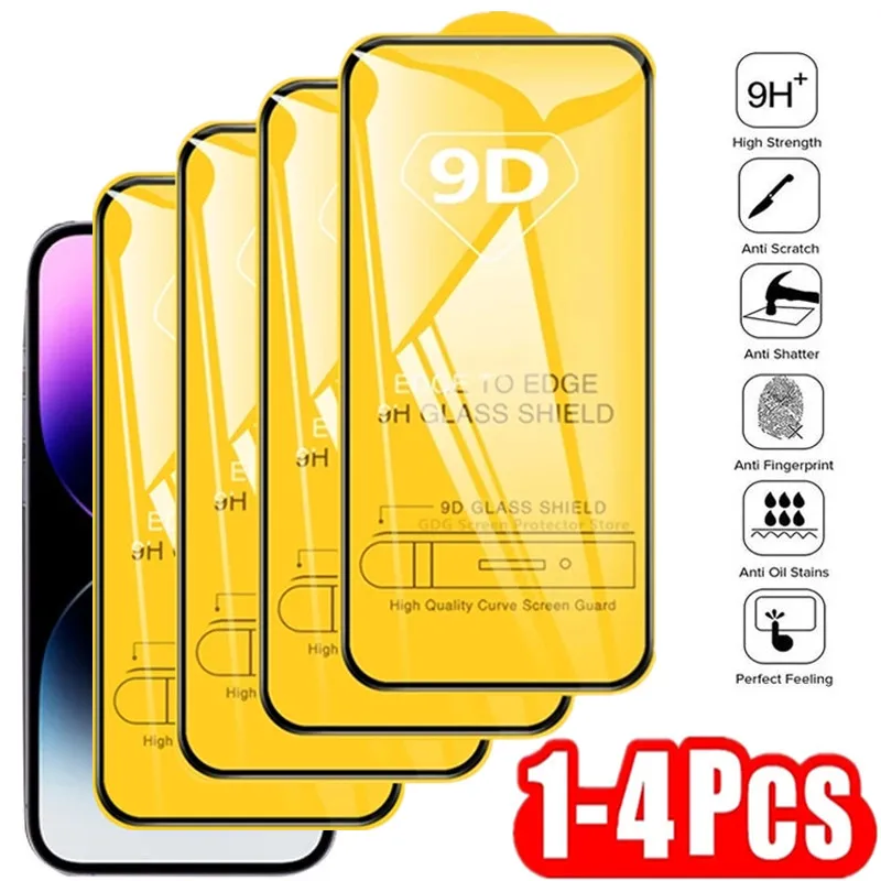 

9D Full Protective Glass For Huawei P30 Lite P40 P20 Honor X8 50 10 30i 10X 9X 8X 9A 9C 8A 8C P Smart 2021 2019 Screen Protector