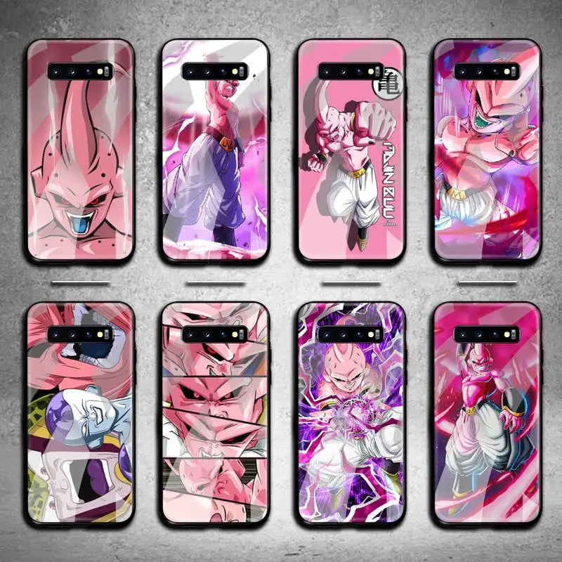 

Dragon Ball Z Buus Anime Majins Phone Case Tempered Glass For Samsung S20 Plus S7 S8 S9 S10 Note 8 9 10 Plus